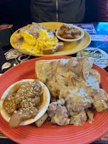 Creamed Chipped Beef Home Fries Scrambled Eggs & Baked Apples
